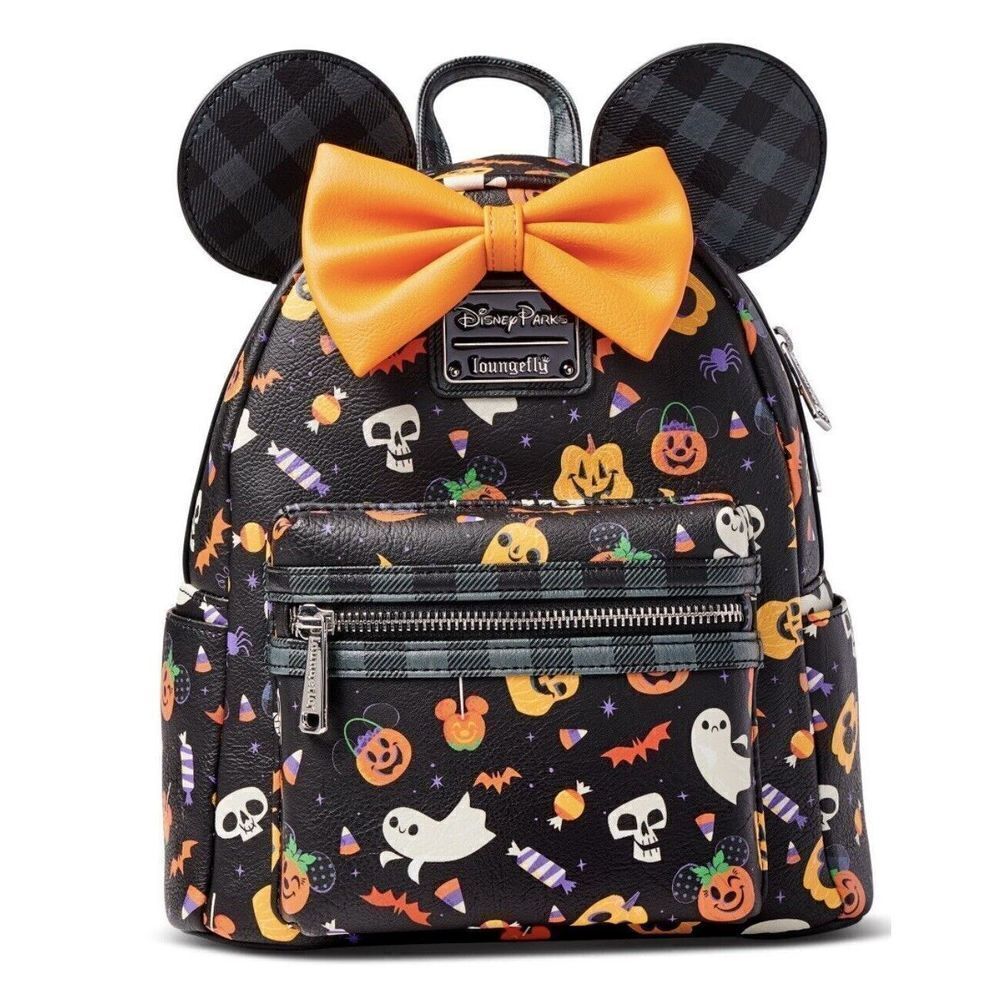 Disney Minnie Mouse Halloween Mini Loungefly Backpack Disney Parks 2021 New